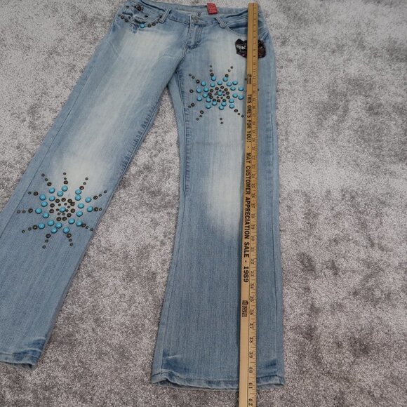 Vanilla Jeans With Turquoise Stones Size 11 - Picture 11 of 14